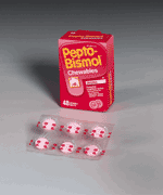 Pepto Bismol&reg; cherry chewable tablets, individually wrapped - 48 per box 