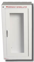 Semi-Recessed AED Wall Cabinet