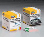 1"x3" Curad&reg; Adhesive plastic bandage - 250 per box