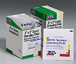 3"x3" Gauze dressing pad, 2 per pack - 20 per box 
